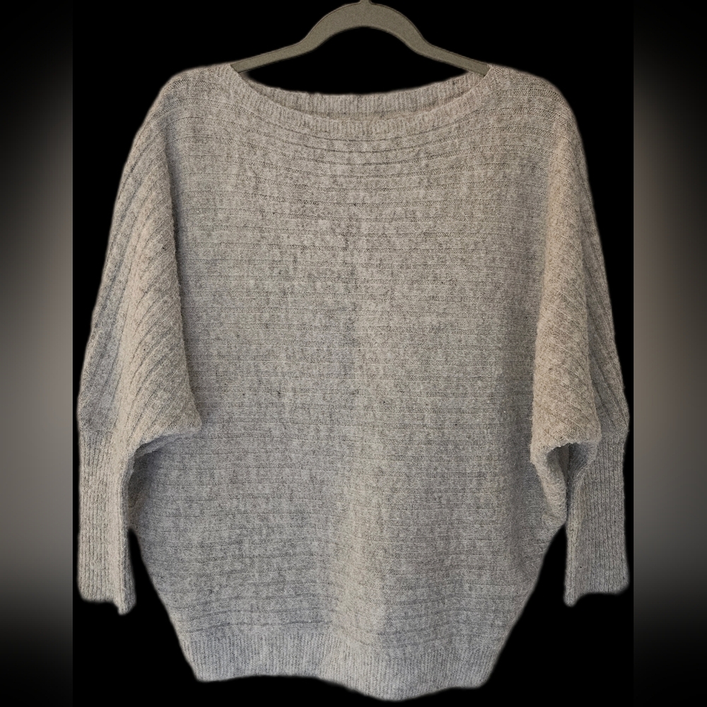 Women's Gray Batwing Sweater